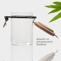 Банка стеклянная для сыпучих продуктов Magistro &laquo;Эко&raquo;, 950 мл, 10&times;15 см, с бугельным замком