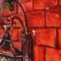 Ключница открытая "Фонарь акварель"  5 крючков,  23х32 см