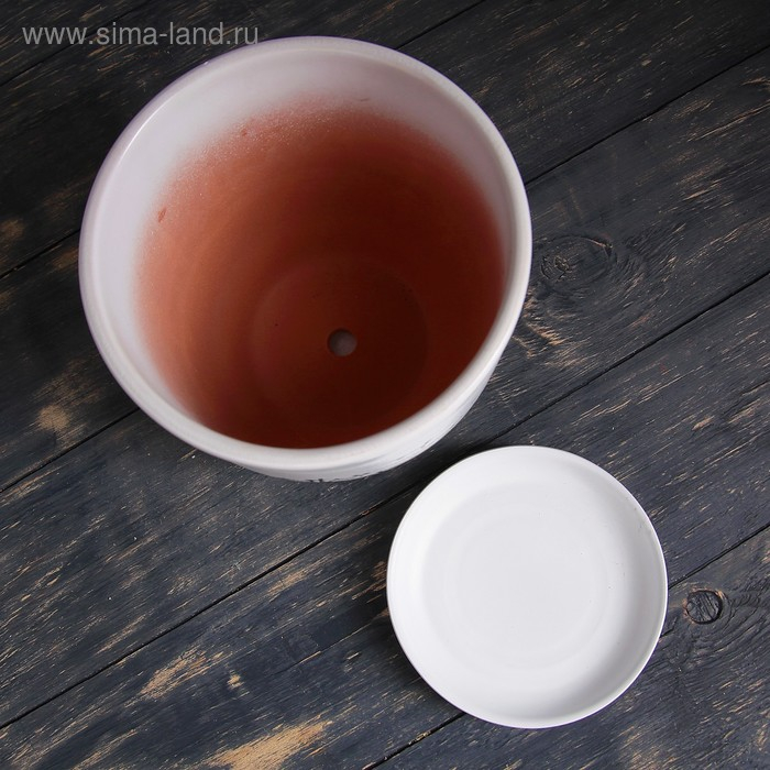 Горшок цветочный Одуванчик 2,5л с подставкой