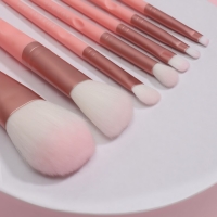 Набор кистей для макияжа &laquo;MAKEUP&raquo;, 7 предметов, в тубе, цвет розовый