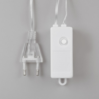 Гирлянда &laquo;Занавес&raquo; 2 &times; 3 м роса, IP20, серебристая нить, 450 LED, свечение мульти, 8 режимов, 220 В