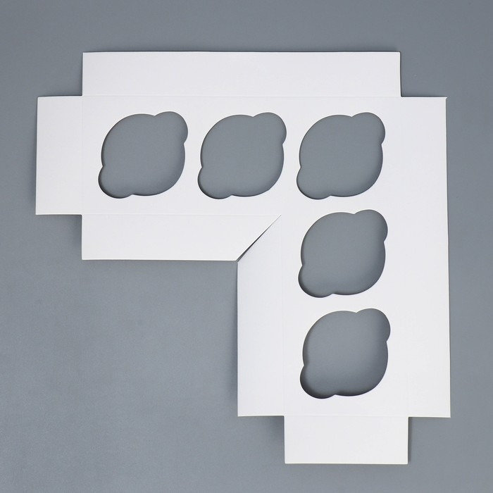 Коробка для капкейков и бенто-торта, кондитерская упаковка &laquo;Сердечки&raquo;, 25 х 25 х 10 см