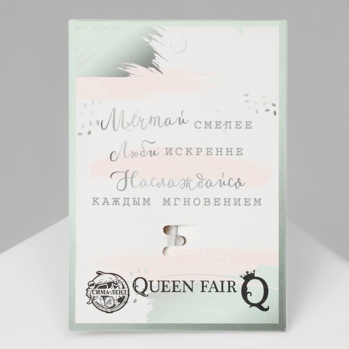 Брошь &laquo;Ангел&raquo;, цвет белый в золоте