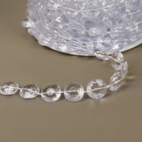 Бусы на нитях, 10 мм, 9 &plusmn; 1 м, цвет прозрачный