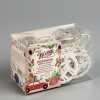 Гирлянда &laquo;Нить&raquo; 2 м с насадками &laquo;Оленёнок&raquo;, IP20, прозрачная нить, 10 LED, батарейки AAх2 (не в комплекте), свечение тёплое белое