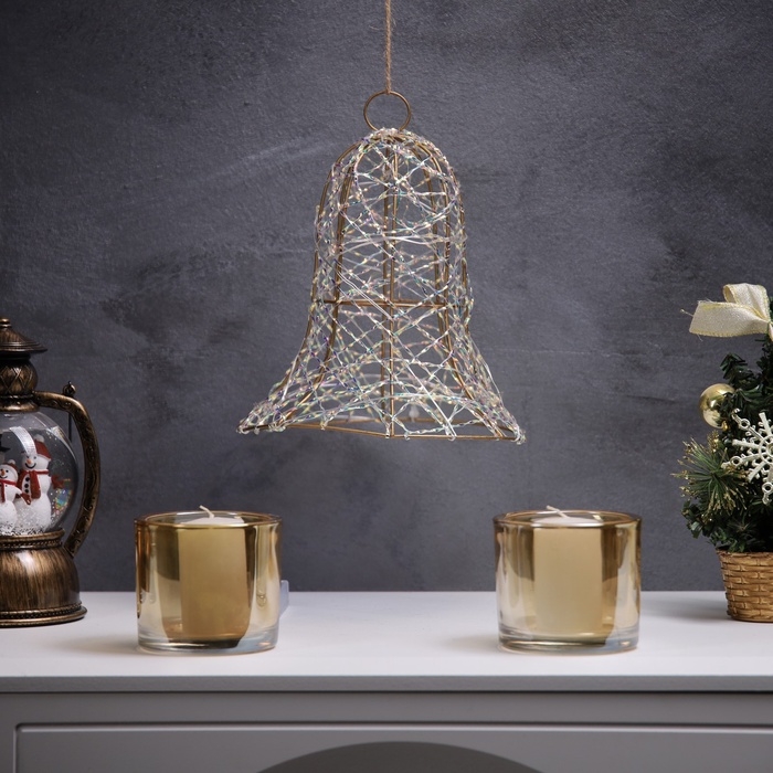 Светодиодная фигура &laquo;Колокол&raquo; 20х15х15 см, 20 LED, батарейки AAx2 (не в комплекте), свечение теплое белое