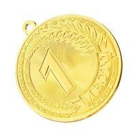 Медаль призовая 196, d= 5 см. 1 место. Цвет золото. Без ленты