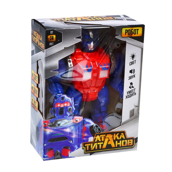 Робот &laquo;Оптимус&raquo;, ходит, стреляет, световые и звуковые эффекты, работает от батареек