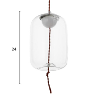 Светильник BayerLux 85506/1 LED 5Вт хром-прозрачный 18х18х23-123 см