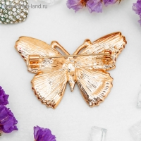 Брошь &laquo;Бабочка&raquo; мозаика малая, цветная в золоте
