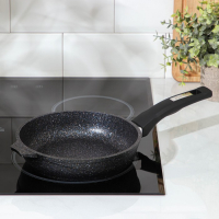 Сковорода &laquo;Гранит Star&raquo;, d=20 см, пластиковая ручка, антипригарное покрытие, тёмно-синий