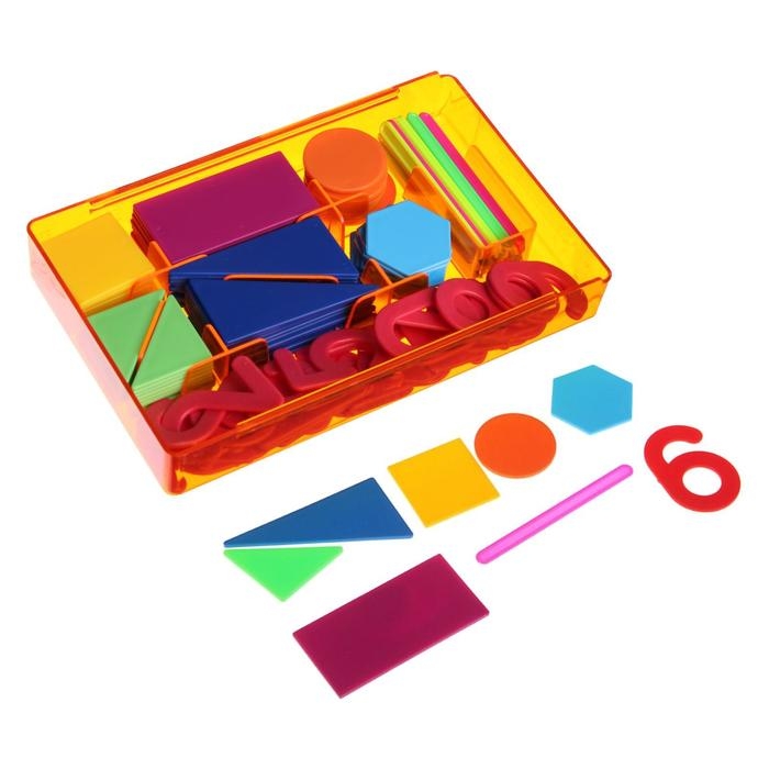 Касса счётных материалов "Учись считать", 132 штуки, МИКС