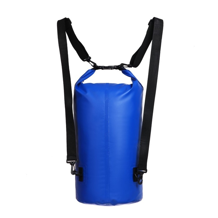 Гермомешок YUGANA, ПВХ, водонепроницаемый 30 литров, два ремня, синий