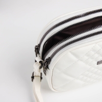 Сумка женская кросс-боди на молнии, цвет белый