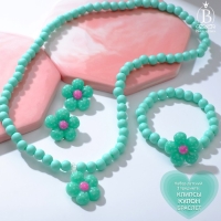 Набор детский &laquo;Выбражулька&raquo; 3 предмета: клипсы, кулон, браслет, цветок ромашки, цвета МИКС