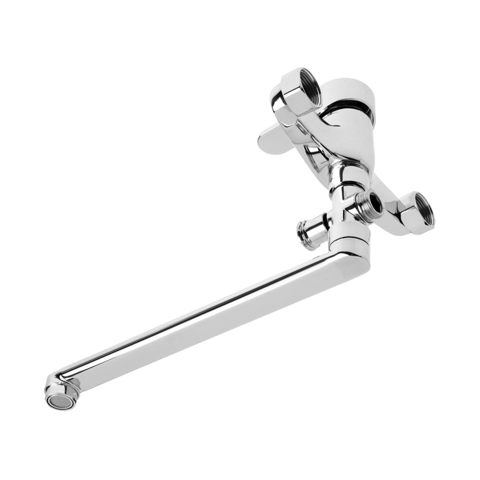 Смеситель для ванны ZEIN Z3378, картридж 35 мм, с душевым набором, лейка 4 режима, хром