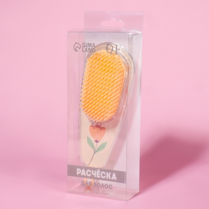 Расчёска - шейкер &laquo;LOOK&raquo;, 6,1 &times; 18 см, рисунок МИКС