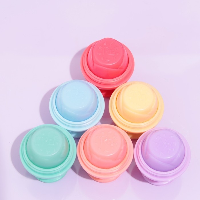 Бальзам для губ &laquo;Бокал&raquo;, микс цветов и ароматов, светящийся в темноте