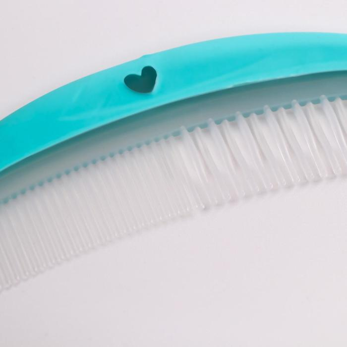 Набор для ухода за волосами &laquo;Мишка Принц&raquo;, расческа и щетка, цвет бирюзовый