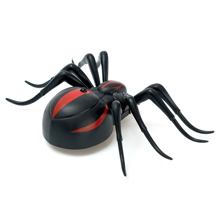 Паук радиоуправляемый &laquo;Черная вдова&raquo;, работает от батареек