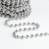 Цепочка для сумки, железная, d = 8 мм, 10 &plusmn; 0,5 м, цвет серебряный