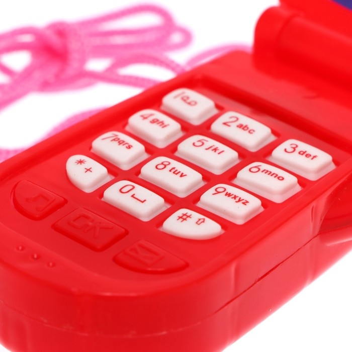 Музыкальный телефон &laquo;Домашние питомцы&raquo;, русская озвучка, световые эффекты, работает от батареек, МИКС