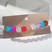 Браслет &laquo;Радость&raquo; бусина №10, цветной, d=7