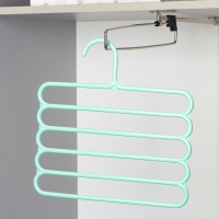 Плечики - вешалки для брюк и юбок Доляна, многогуровневая, 33&times;33 см, цвет МИКС