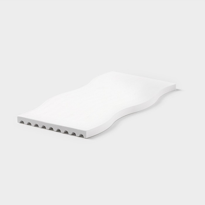 Блюдо для подачи из гипса Sands of Athens 25&times;12,5&times;1 см, цвет белый