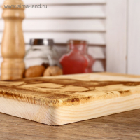 Доска из массива кедра &laquo;Лошадь&raquo;, прямоугольная, 18 &times; 28 см