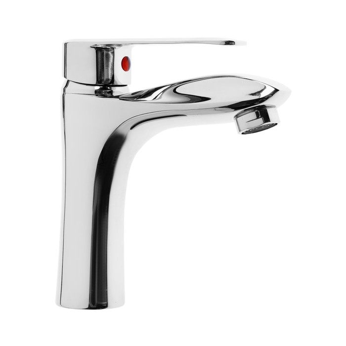 Смеситель для раковины ZEIN Z3750, однорычажный, высота излива 9.5 см, латунь, хром