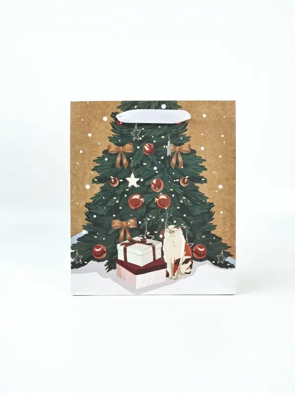 Набор пакетов крафтовых &laquo;Новогоднее поздравление&raquo;