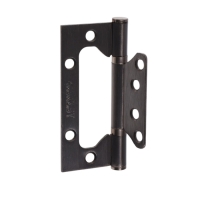 Петля-бабочка ТУНДРА, 100х70х2.0 мм, универсальная, без врезки, цвет графит, 2 шт.