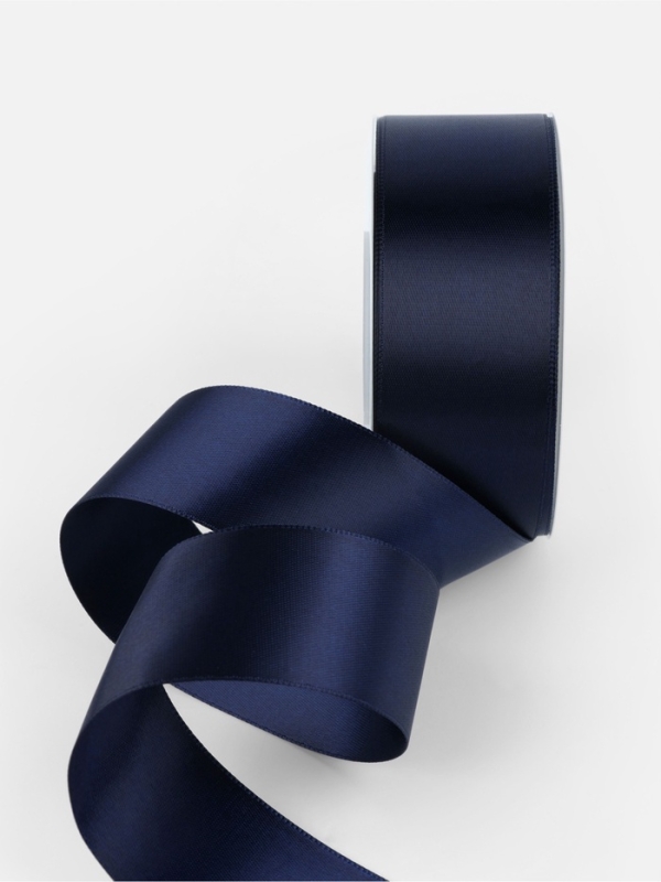 Лента атласная двухсторонняя №330 38мм*25&plusmn;1м кобальт TR