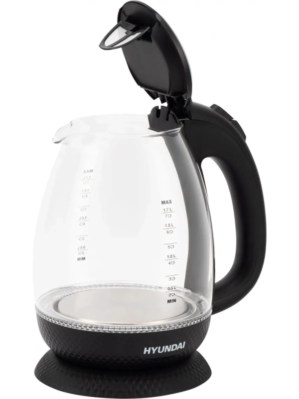 Чайник HYK-G3804 1,7л 2200Вт черный (стекло)