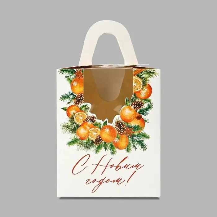 Складная коробка под один капкейк &laquo;Аромат праздника&raquo;, 9 х 9 х 11 см