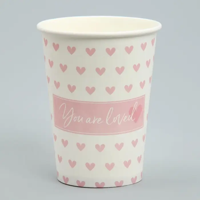 Стакан для цветов &laquo;Сердца&raquo;, 350 мл