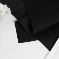 Фоамиран матовый 60х70 см, 1 мм, чёрный