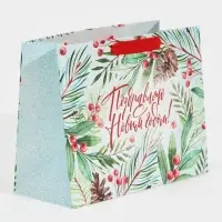 Пакет подарочный новогодний ламинированный &laquo;Магия зимы&raquo;, MS 18 х 23 х 10 см