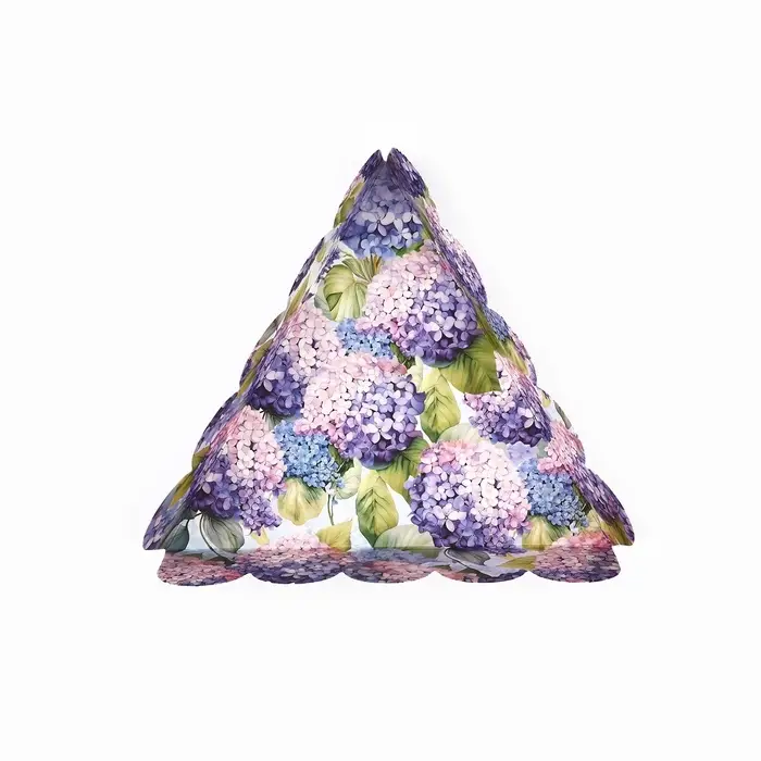 Коробка для кондитерских изделий с пластиковой крышкой &laquo;Гортензия&raquo;, 18 х 3 см