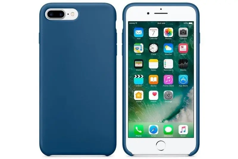 Чехол Iph 8 Plus Silicon Case 100% ORG Ocean Blue