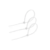 Хомут нейлоновый для стяжки, ТУНДРА, 2.5&times;150 мм, белый, 25 шт.