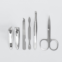 Набор маникюрный &laquo;Пейзаж&raquo;, 6 предметов, в футляре, рисунок МИКС