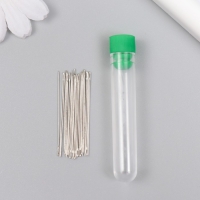 Иглы для бисера металл в пластиковой коробке набор 25 шт &Oslash; 0,6 мм