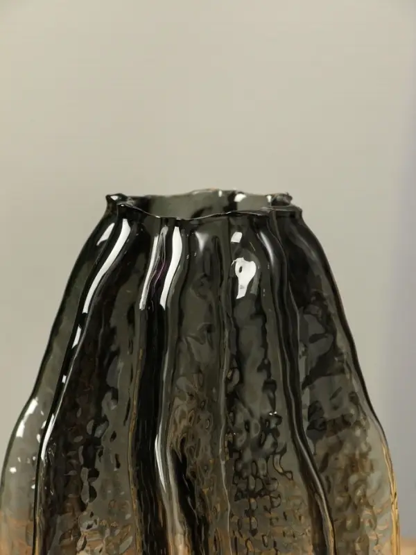 Ваза стекло настольная "Кэли" 21х12х6 см, серый