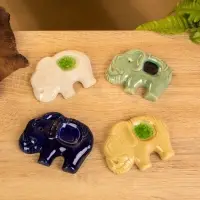 Подставка под благовония "Слоник" керамика, цв. МИКС, 7х8,5х0,8 см