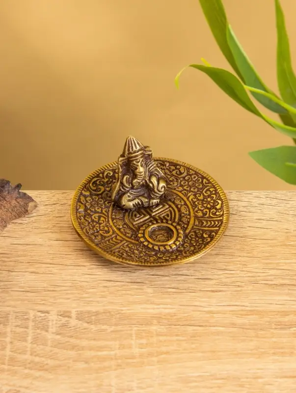 Подставка под благовония "Ганеша" латунь 7 см