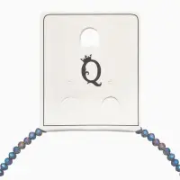 Чокер из бисера &laquo;Хрусталь&raquo;, серый в серебре, 37 см + 5 см доп, цепочка