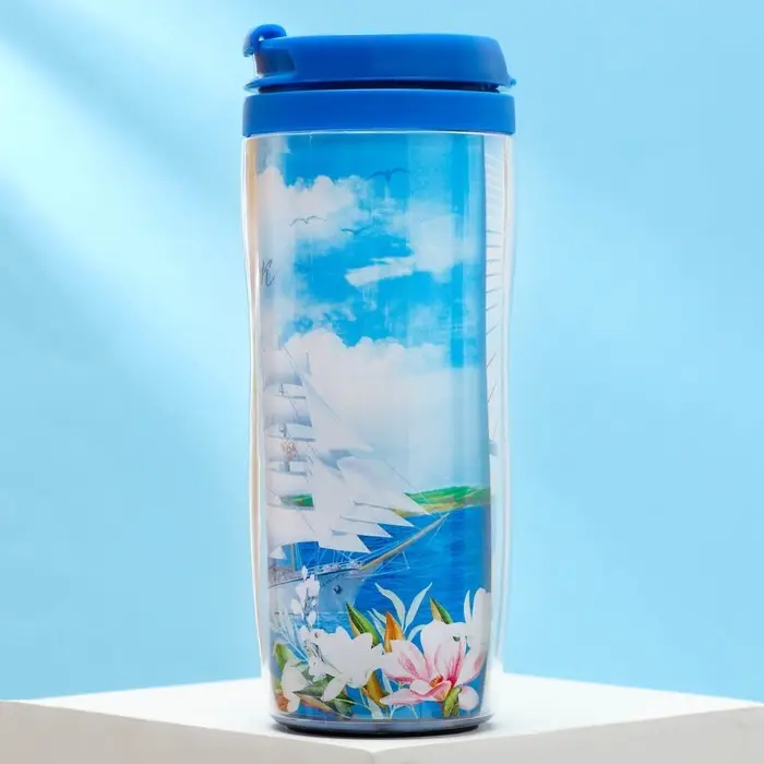 Термостакан со вставкой &laquo;Владивосток. Корабль&raquo;, 350 мл