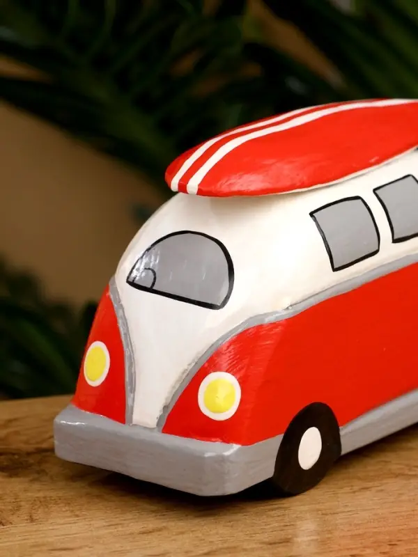 Сувенир "Микроавтобус" дерево 19х6х9 см, цв. красный